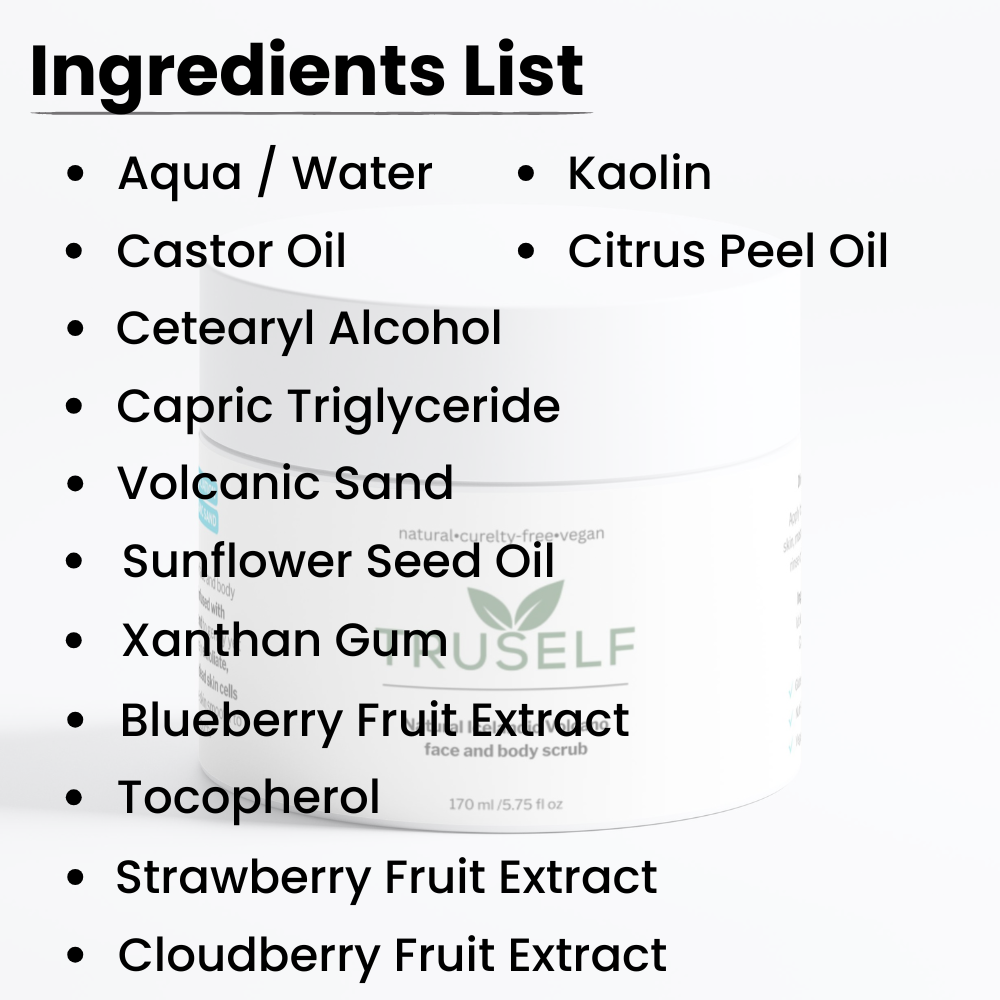 Natural Icelandic Volcano face and body scrub